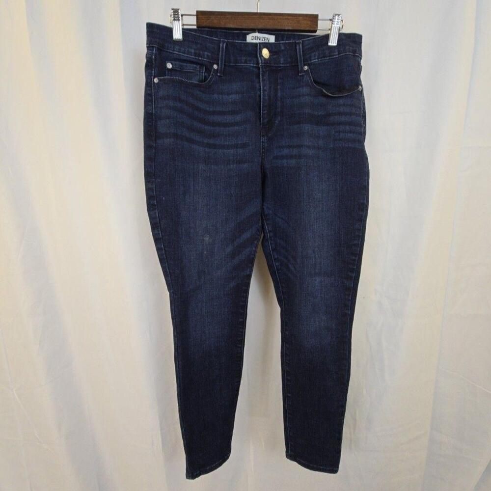 Denizen From Levi's Jeans Womens 18 Blue Dark Wash Mid Rise Skinny Stretch Denim
